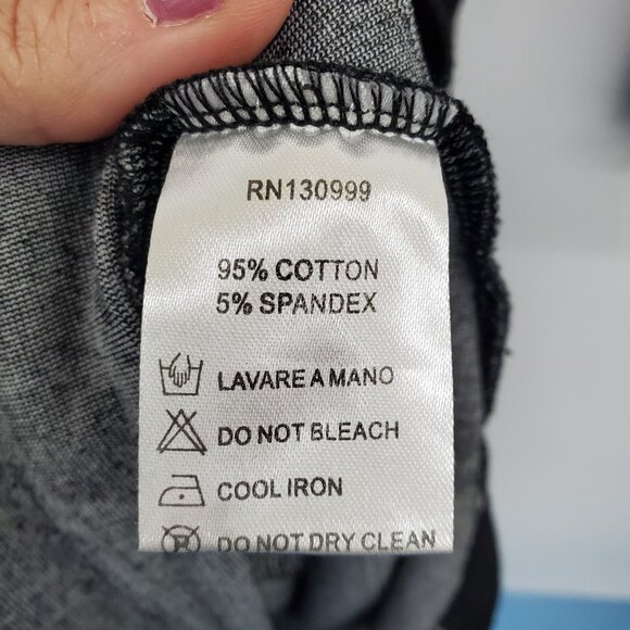 La El Couture Maxi Dress Size S Long Sleeve Cowl Neck Black White Whimsigoth - Picture 12 of 14